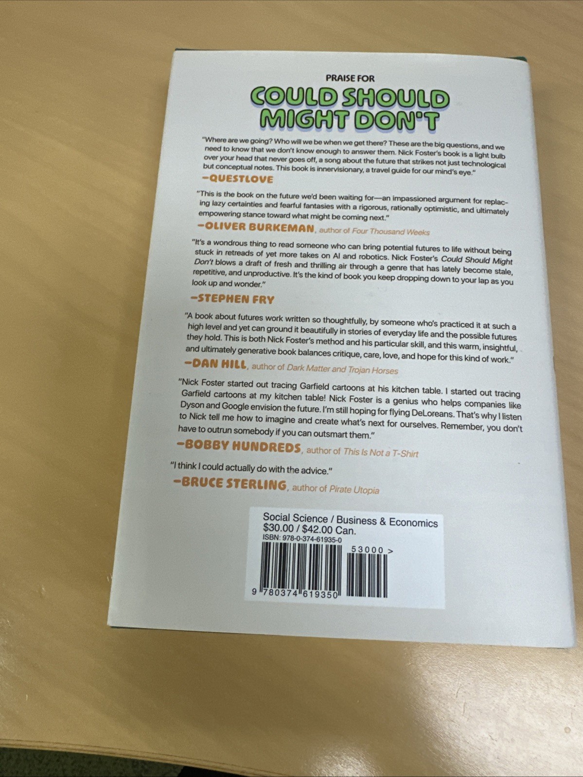 Nick Foster Could Should Might Don’t (Hardback)