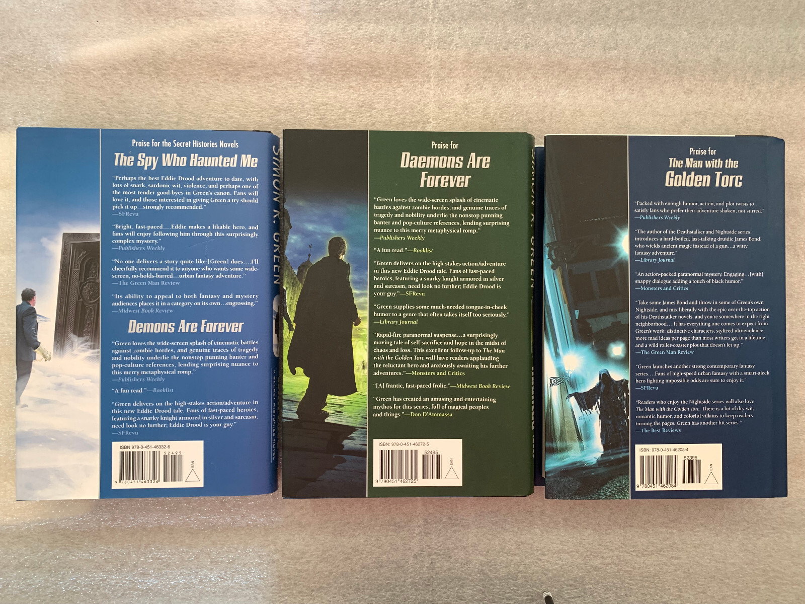 5lbs of 3 SIMON R. GREEN HARDCOVER BOOKS LOT THE SPY WHO HAUNTED ME DAEMONS