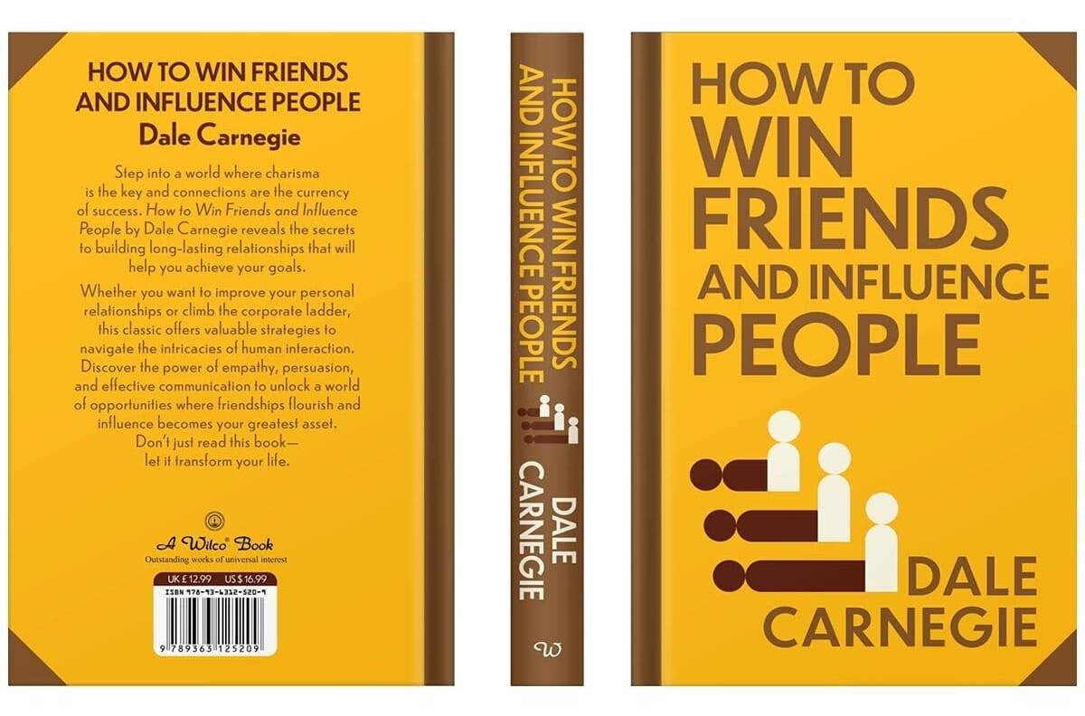 How to Win Friends and Influence People by Dale Carnegie With Sprayed Edges – HB