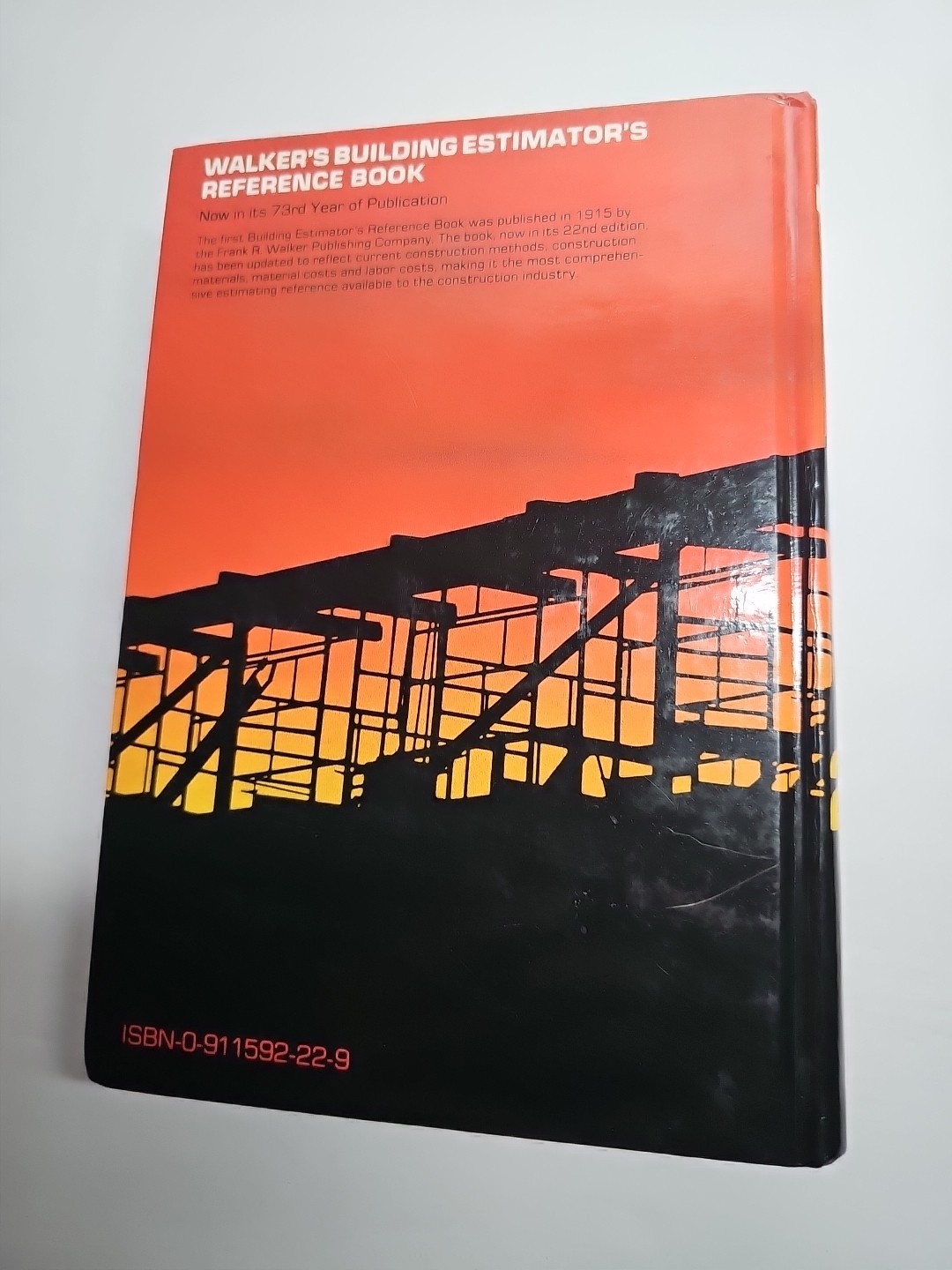 Walker’s Building Estimator’s Reference Book by FrankR Walker Company, 22nd Ed