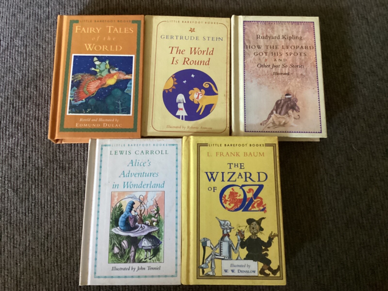 Lot of 5 Little Barefoot Books, Wizard of Oz, Alice’s Adventures in Wonderland