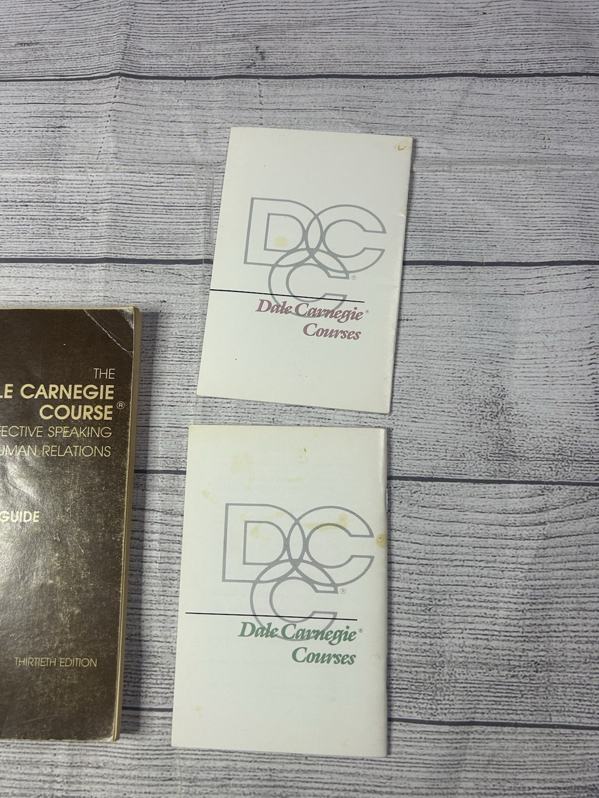 Vintage Dale Carnegie Course Effective Speaking Human Relations Guide Pamphlets