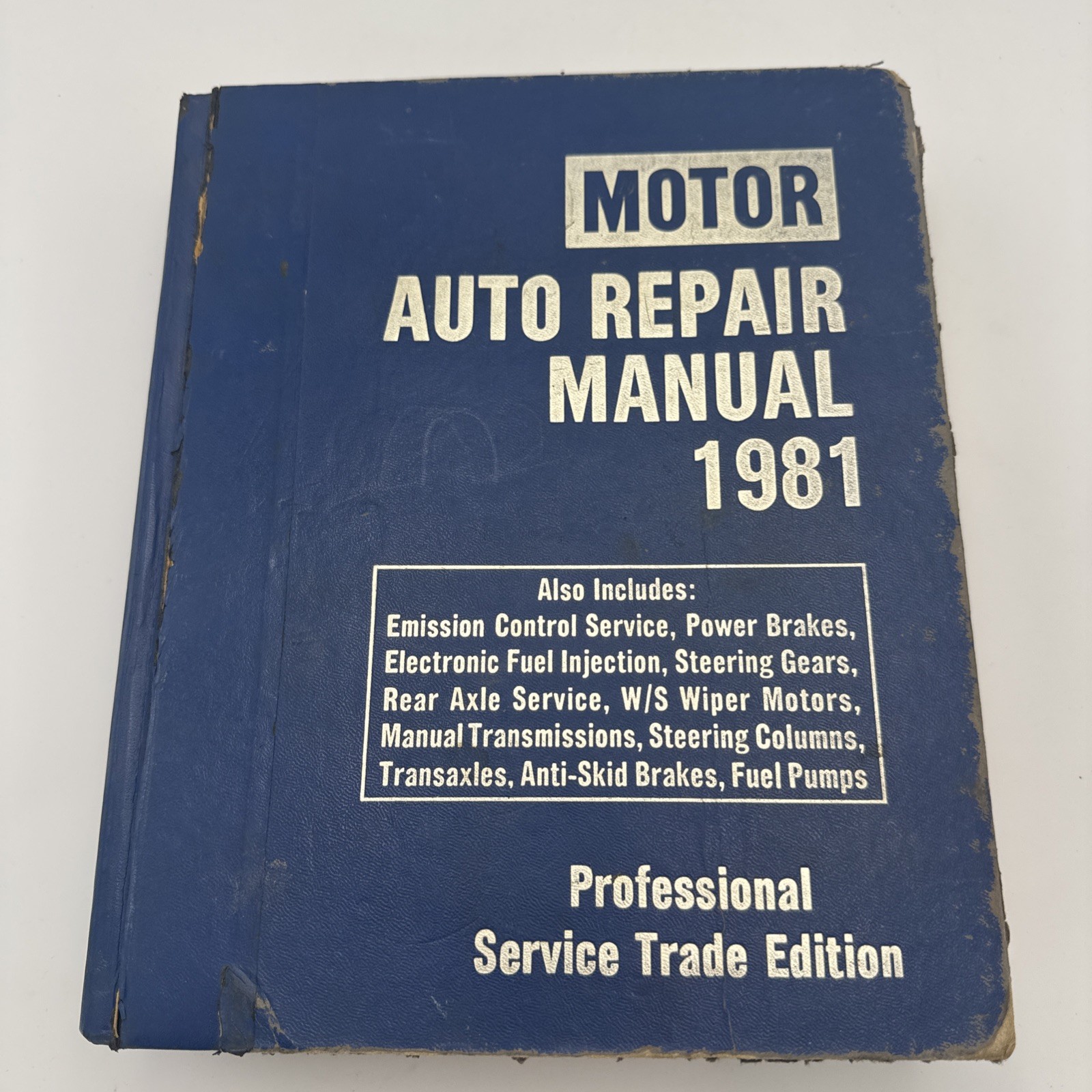 Motor Auto Repair Manual 1981 44th Edition Professional Service Trade Ed
