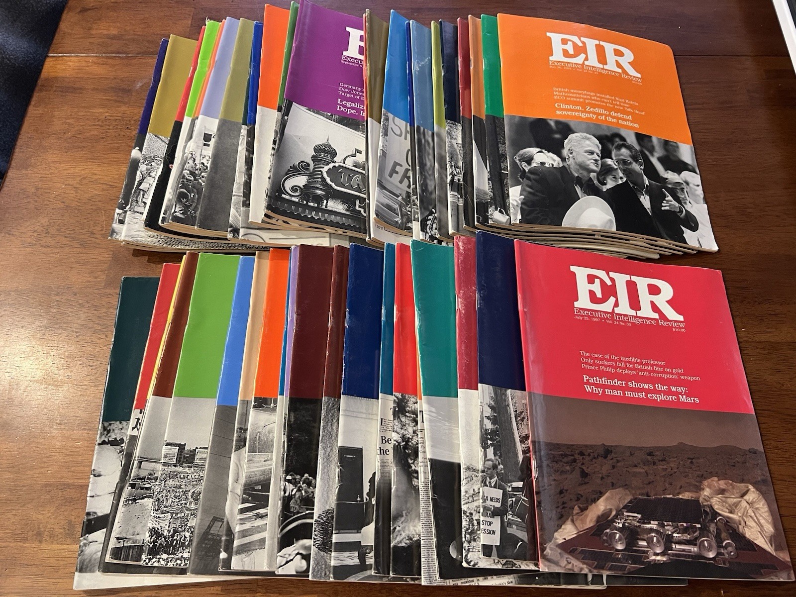 EIR Executive Intelligence Review Lot Of 50 1997