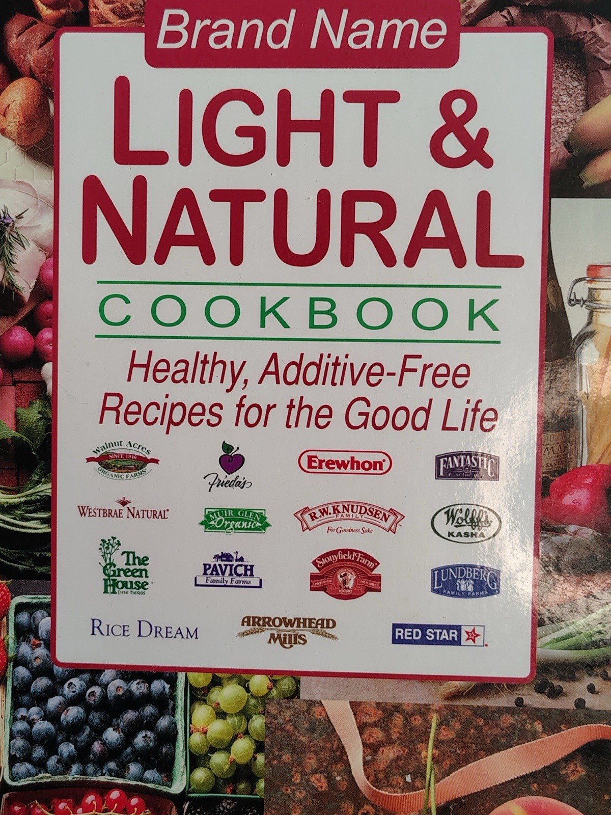 Light & Natural Cookbook Hardcover 1995 608 Pages 500+ Healthy Recipes
