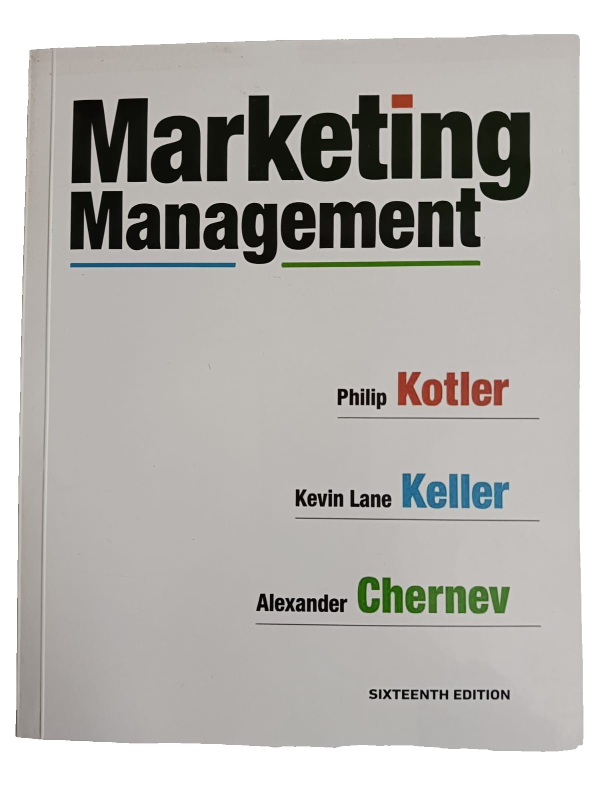 Marketing Management [SIXTEENTH ED.]-Paperback, by Kotler Philip; Keller – VGood