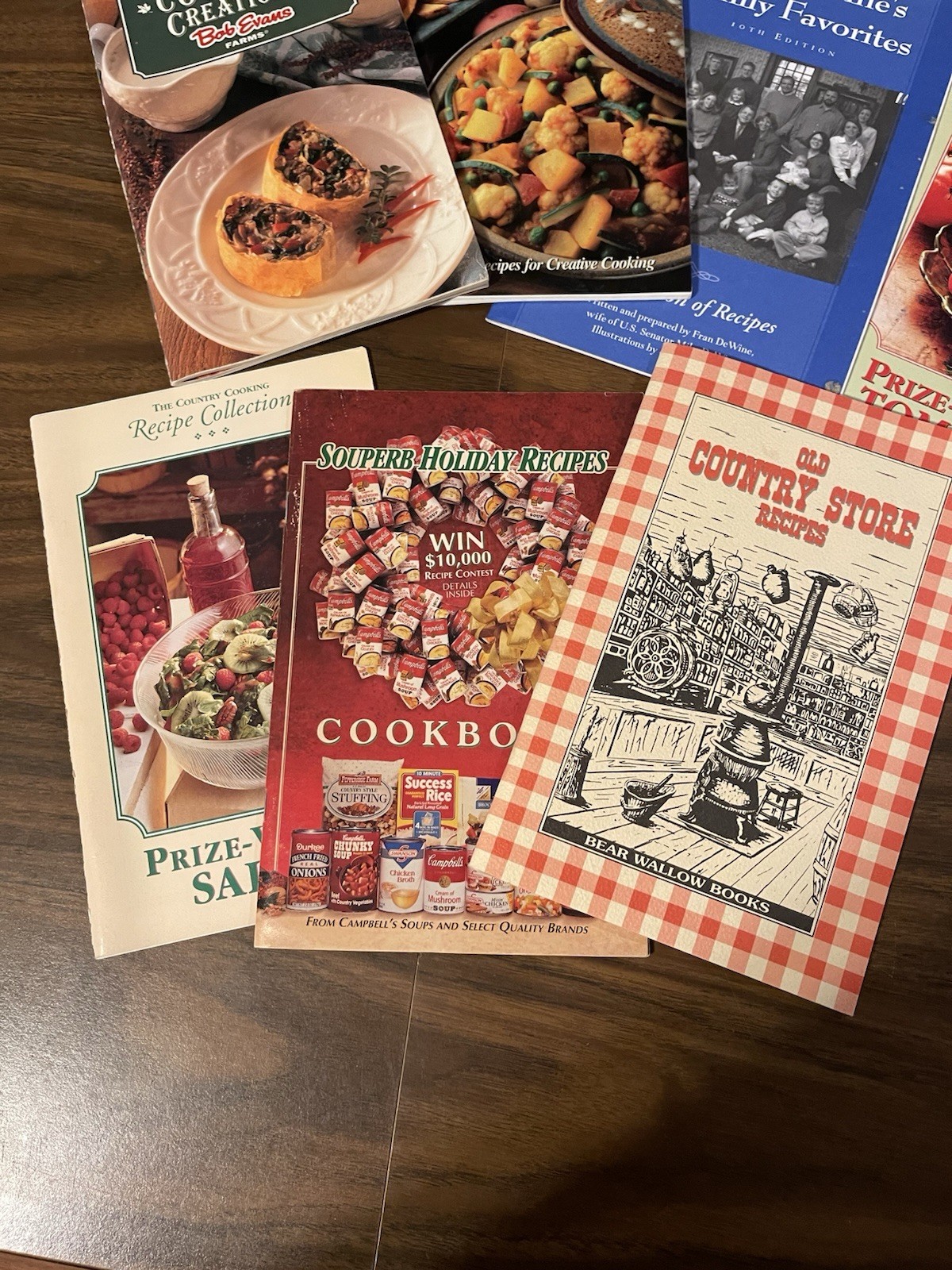 Vtg Booklets Cookbooks Recipes Pamphlets Bob Evans Pampered Chef Campbells Lot
