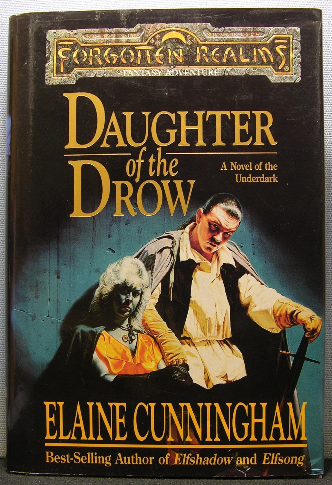 Cunningham, Elaine – Daughter of the Drow HCDJ 1st Edition 1995 Near Fine