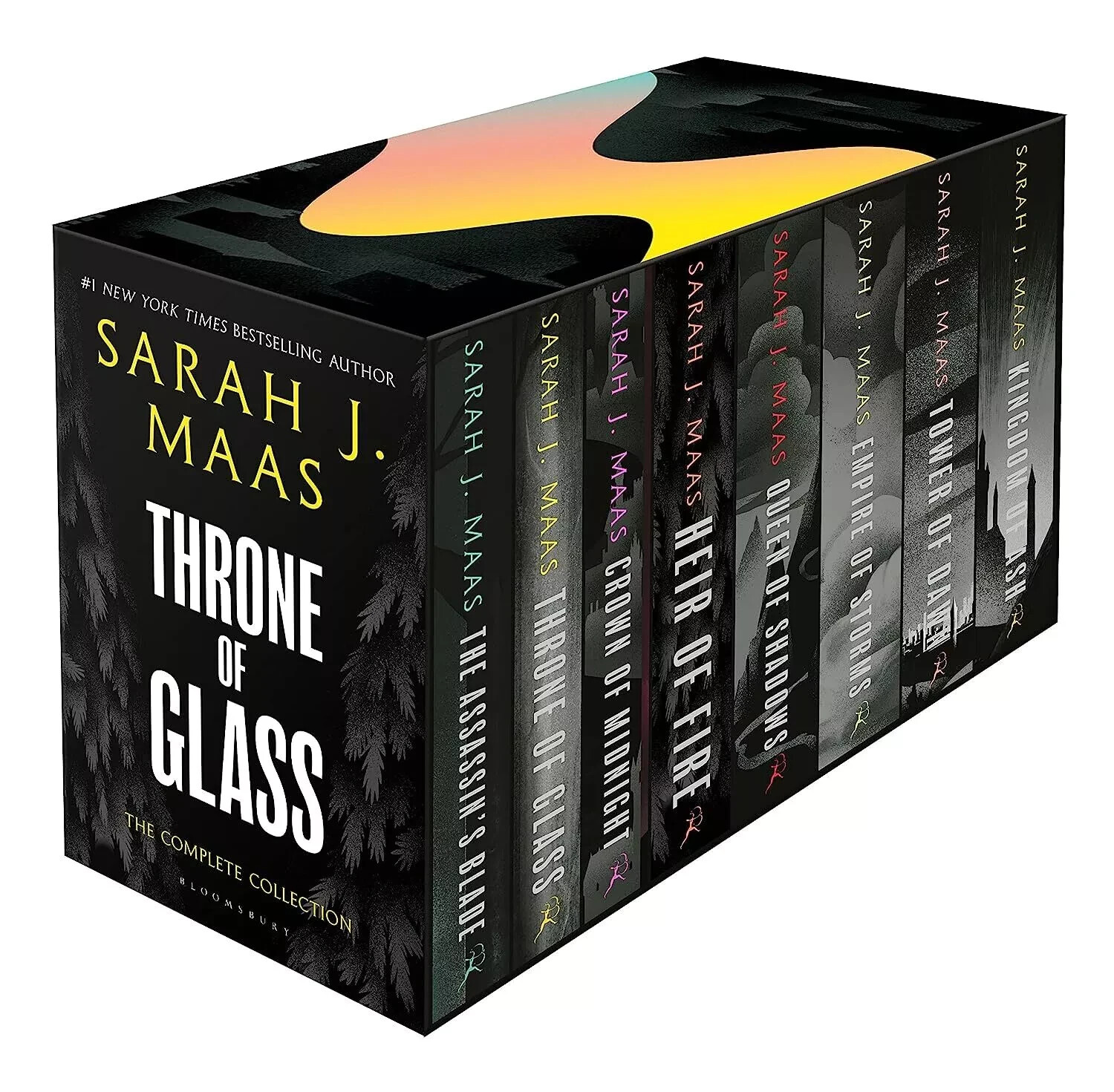 Throne of Glass 8 Books Box Set By Sarah J. Maas, Paperback….
