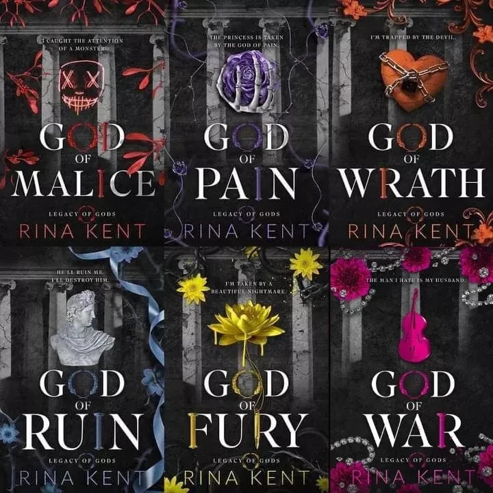 Legacy of Gods Series Dark Romance by Rina Kent Complete 6 Books Set FREE SHIP