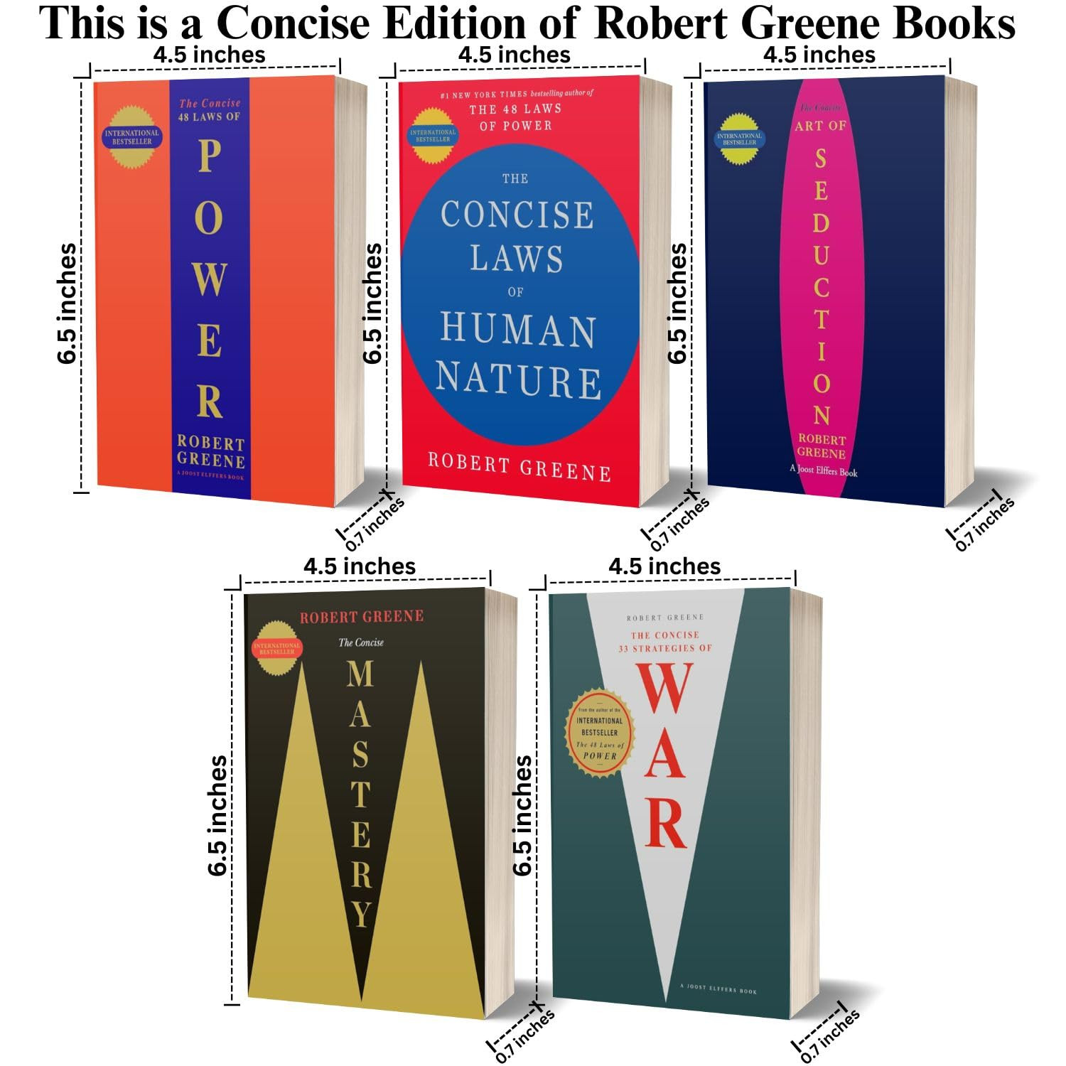 Robert Greene the Concise 5 Books Set (The Concise 48 Laws of Power, the Concise
