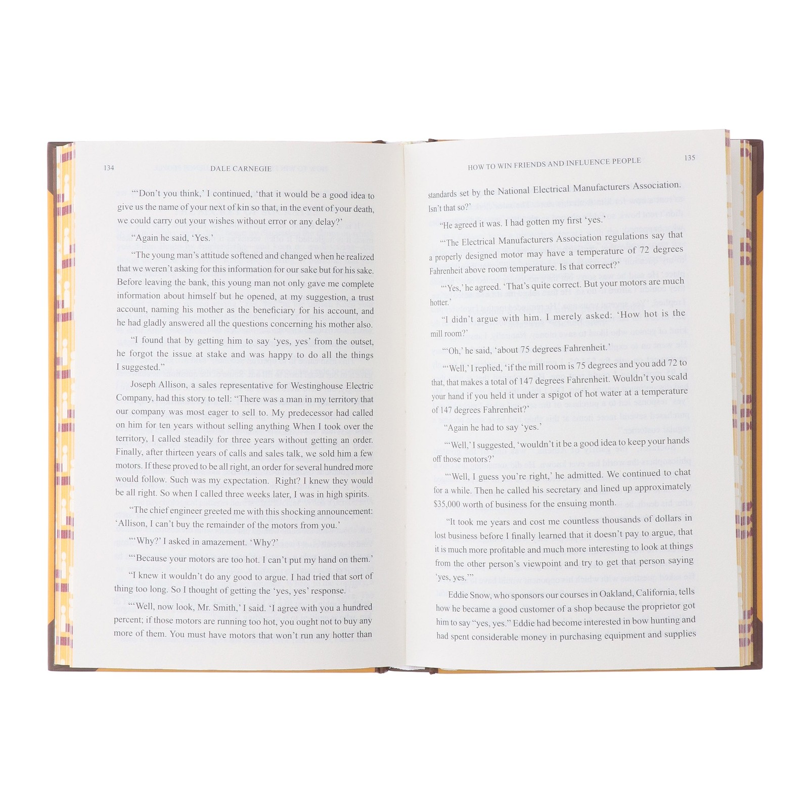 How to Win Friends and Influence People by Dale Carnegie With Sprayed Edges – HB