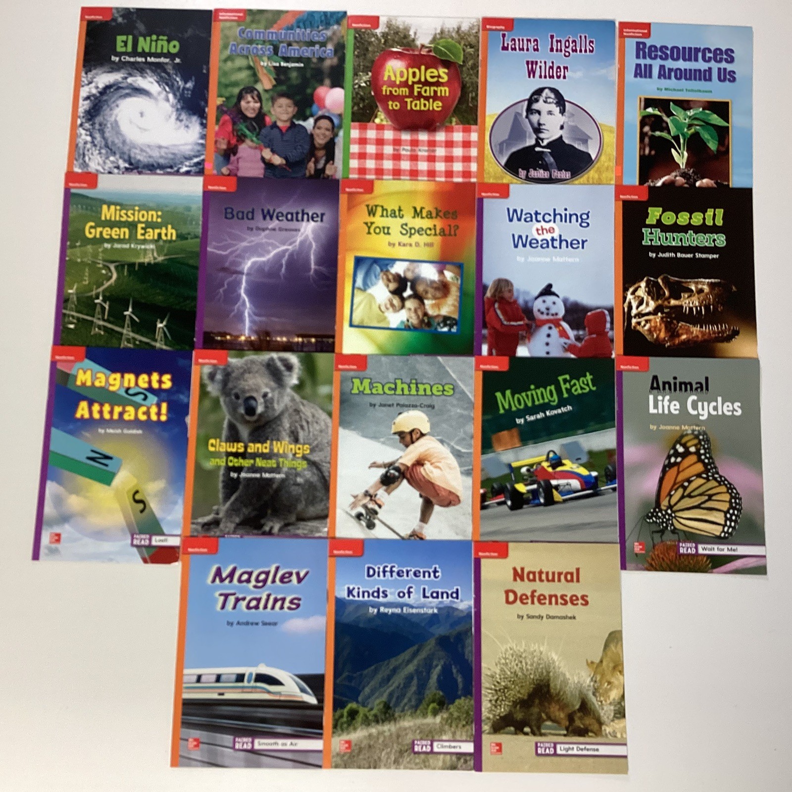 2nd Grade Reader Vocabulary Lot of 18 Level J-M Lexile 420L-650L Mcgraw Hill
