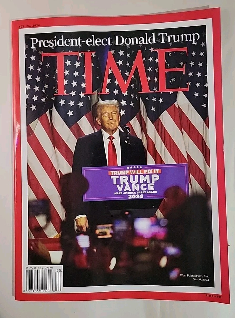 TIME MAGAZINE – NOVEMBER 25, 2024 – PRESIDENT-ELECT DONALD TRUMP