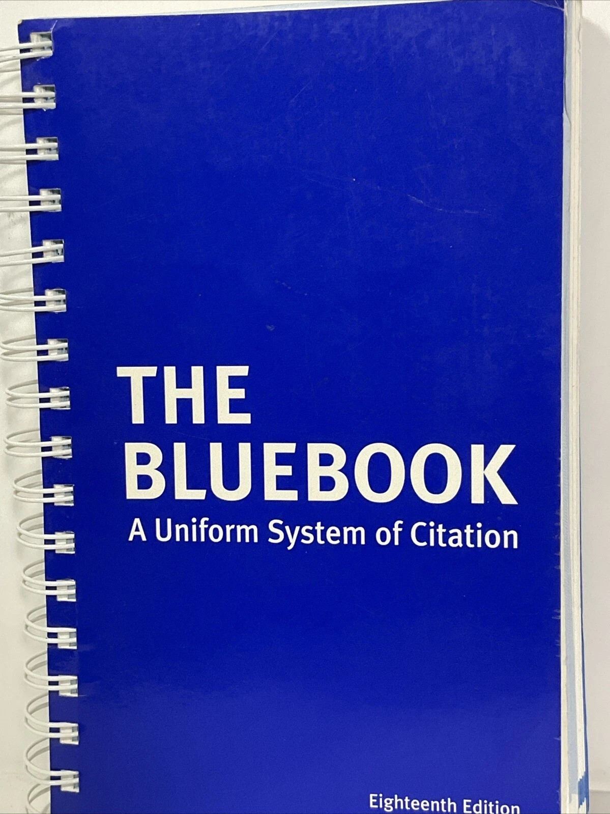 Spiral Bound The Bluebook: A Uniform System of C…, Harvard Law Rev